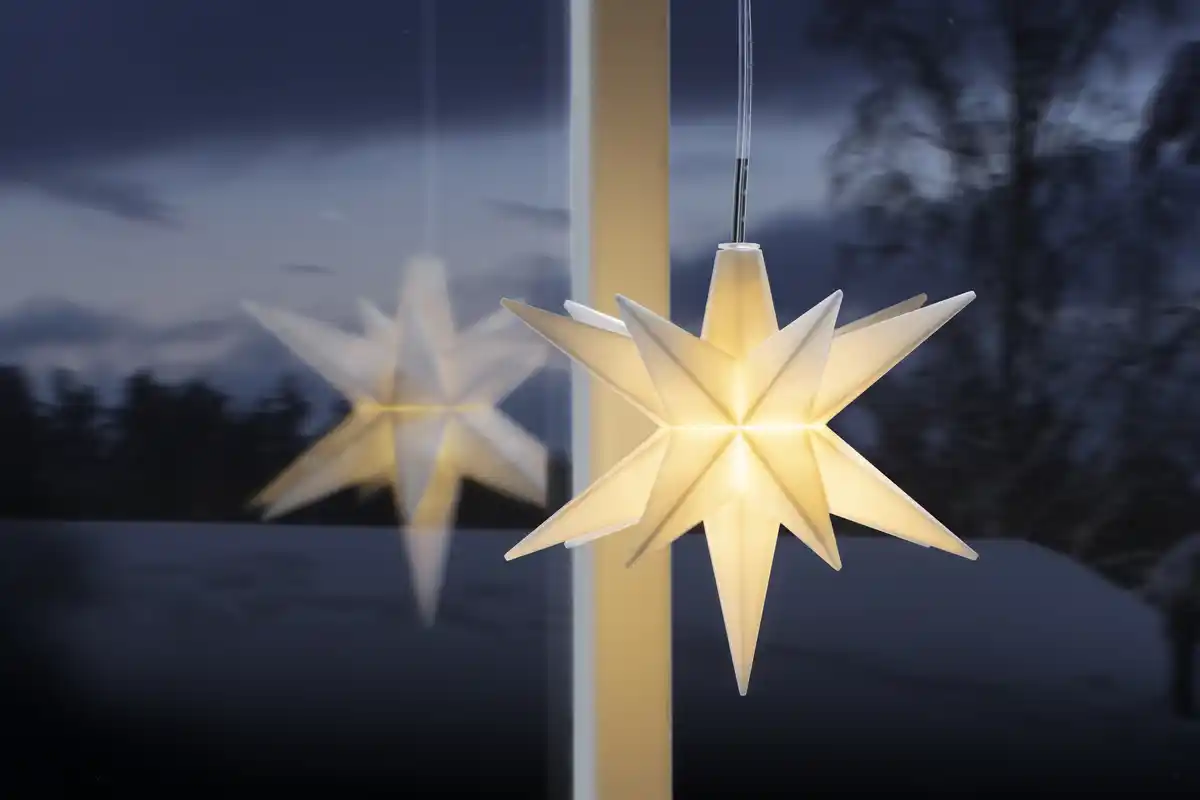 Bild 2 von IDEENWELT LED-Weihnachtsstern weiß