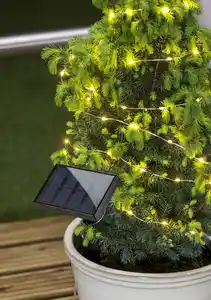 IDEENWELT Solar-Metalldraht-Lichterkette