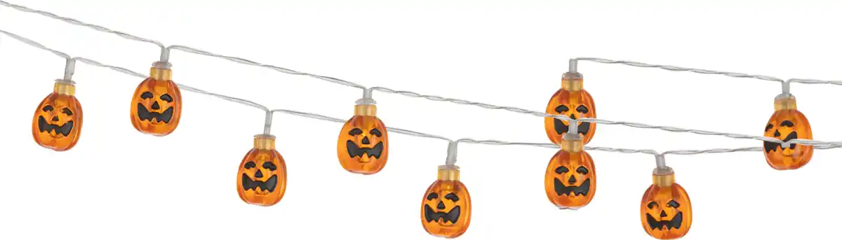 Bild 2 von IDEENWELT LED-Halloween-Lichterkette Kürbis