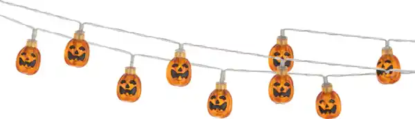 Bild 2 von IDEENWELT LED-Halloween-Lichterkette Kürbis