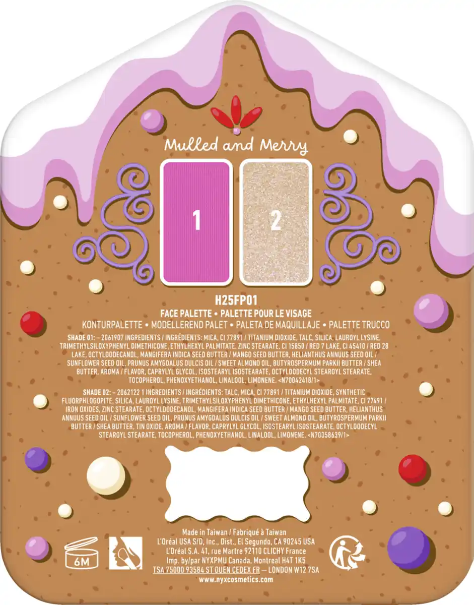 Bild 2 von NYX Professional MakeUp Holiday 2025 Buttermelt Face Palette - Light/Medium