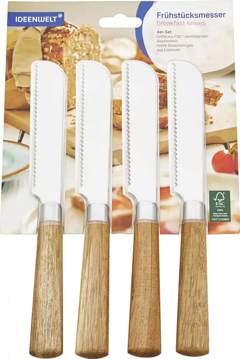 Bild 1 von IDEENWELT Frühstücksmesser 4er-Set