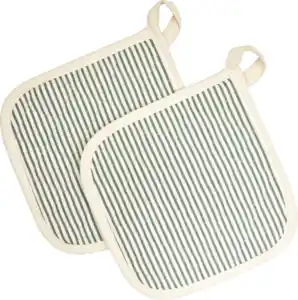 IDEENWELT Topflappen 2er-Set Streifen-Design