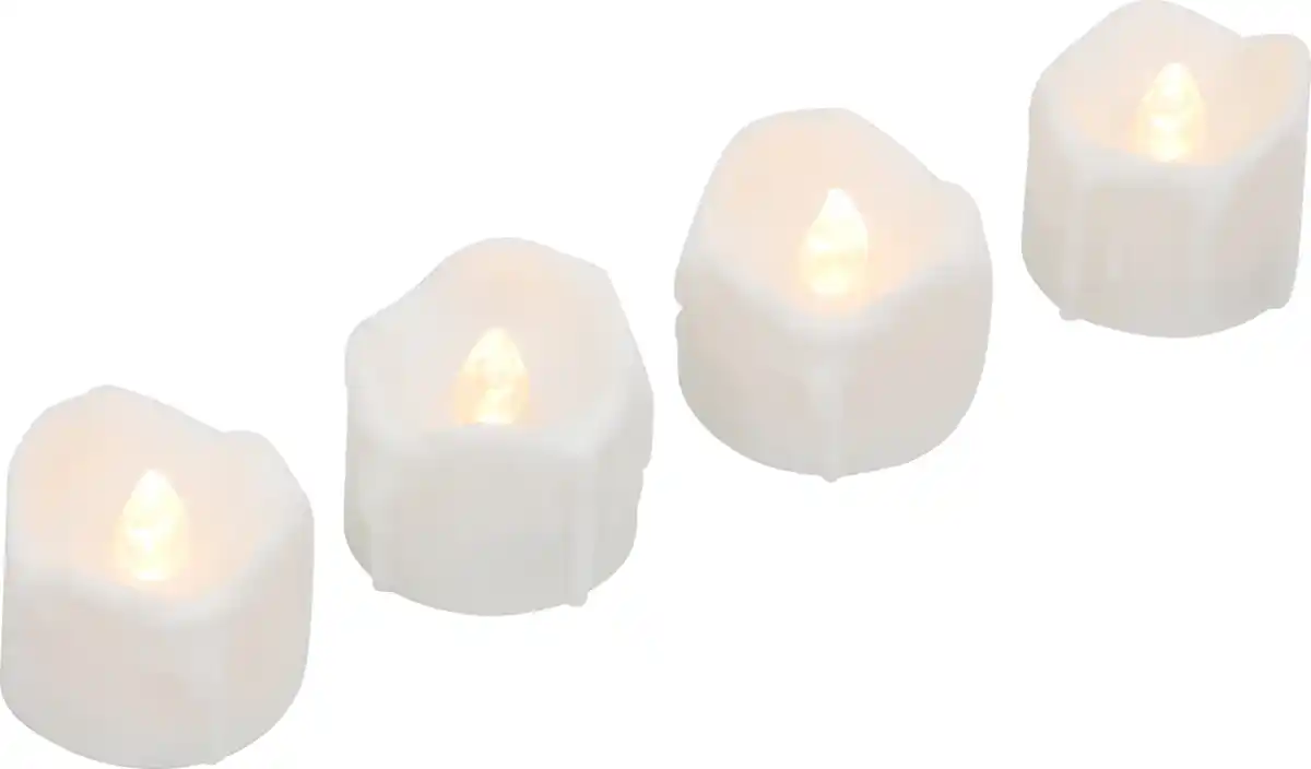 Bild 1 von IDEENWELT LED-Teelichte geschmolzenes Wachs 4er-Set