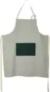 Bild 1 von IDEENWELT Küchenschürze Streifen-Design grün/beige