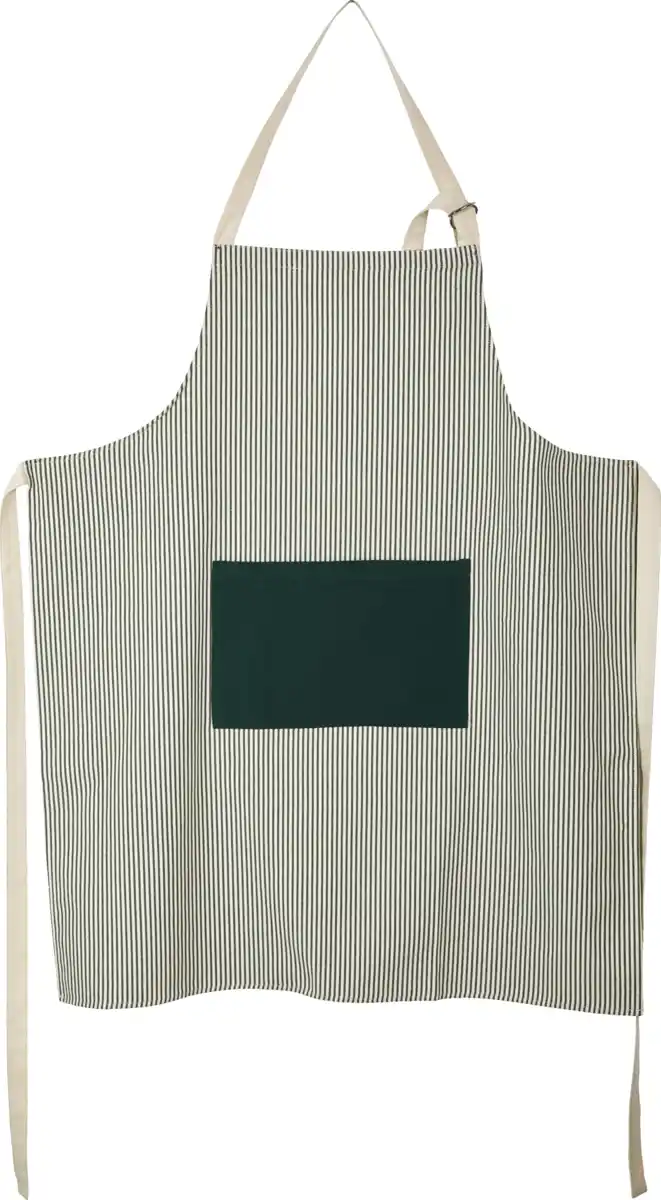 Bild 1 von IDEENWELT Küchenschürze Streifen-Design grün/beige