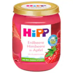 Hipp Erdbeer Himbeere in Apfel
