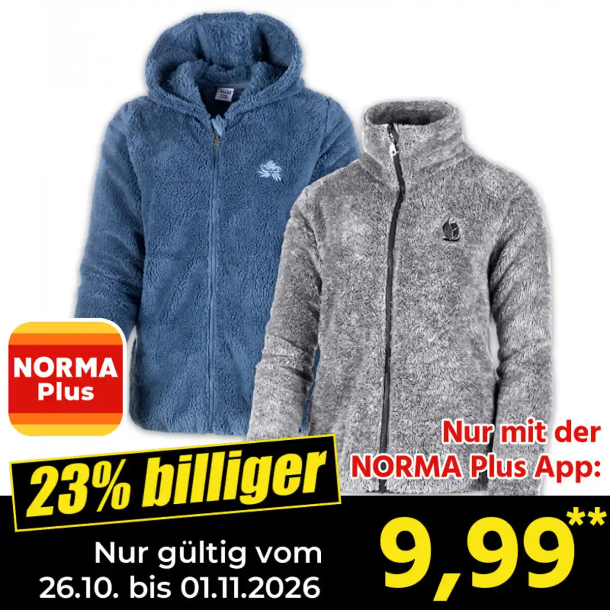 Bild 1 von Toptex Sport Plüsch-Fleece-Jacke