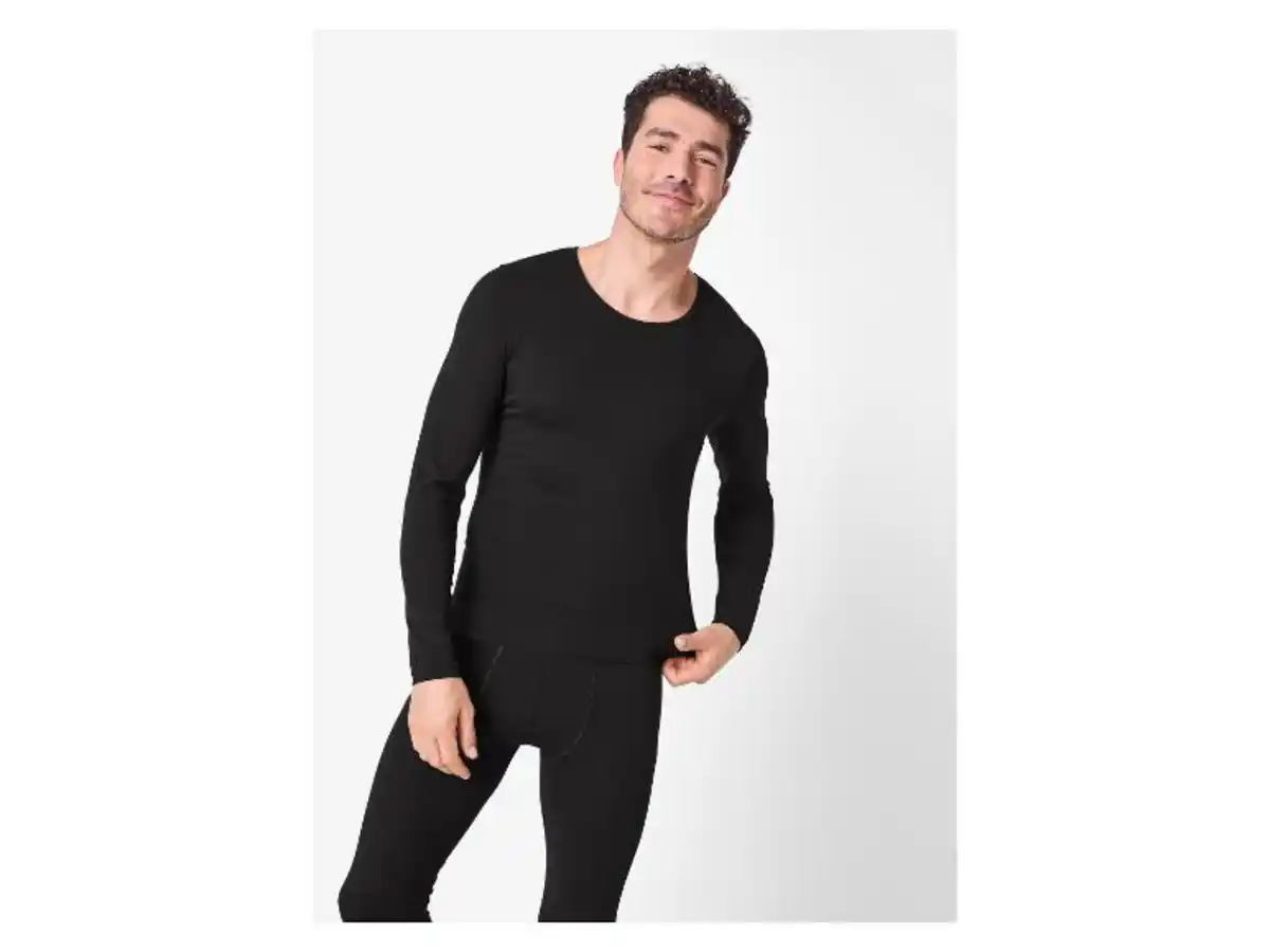 Bild 1 von ESMARA MEN Herren Merino-Thermounterhemd