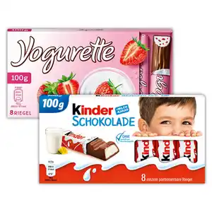 Kinder Schokolade / Yogurette Kinderschokolade / Yogurette