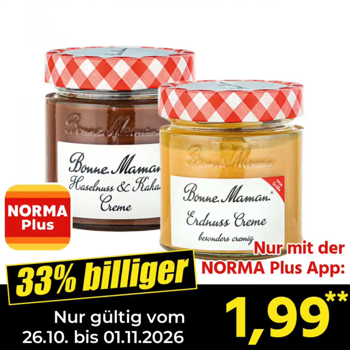 Bild 1 von Bonne Maman Haselnuss-/ Erdnusscreme