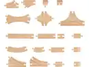 Bild 2 von LUPILU® Schienen- und Weichen-Set, 27-teilig