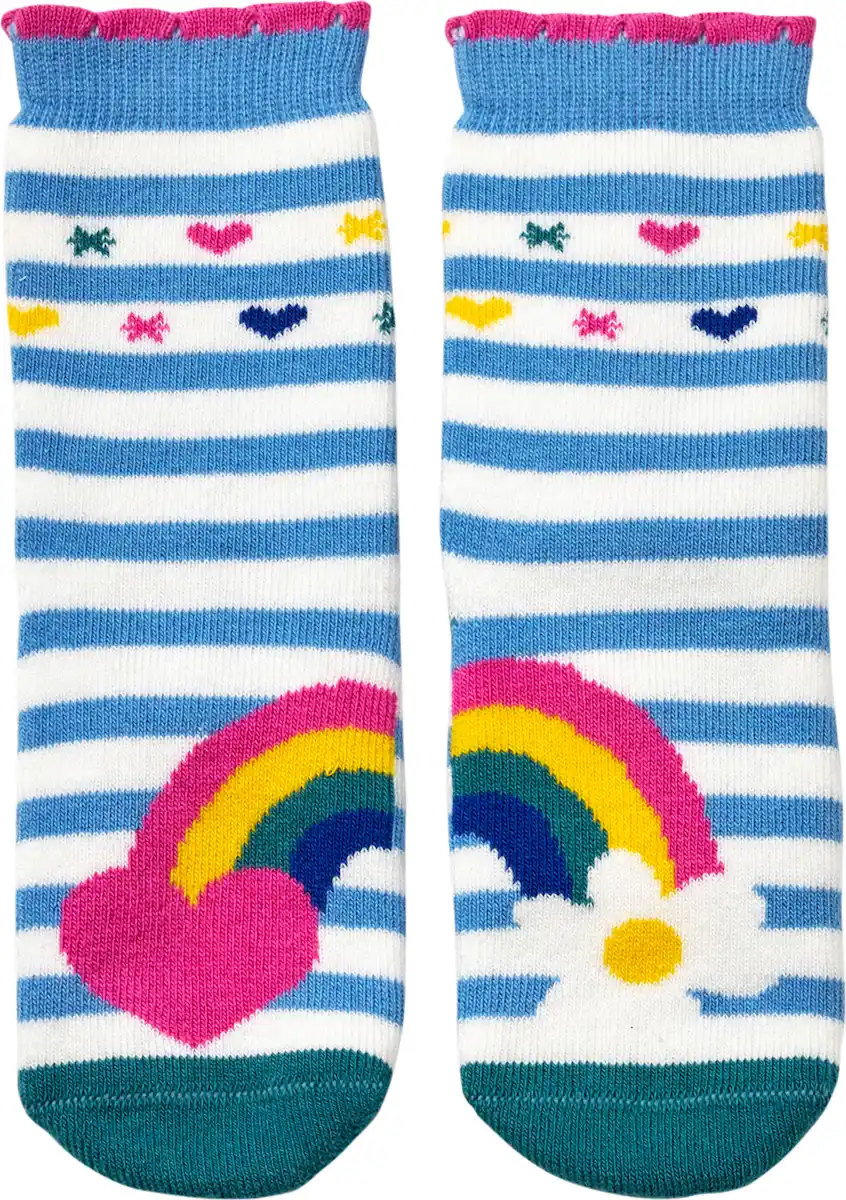 Bild 1 von ALANA Stoppersocken mit Regenbogen-Muster, blau & rosa, Gr. 19/20, 1 St