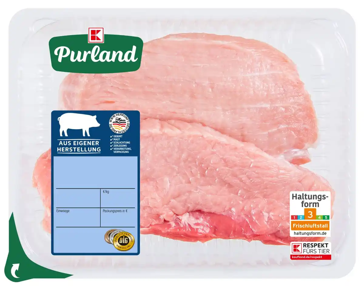Bild 1 von K-PURLAND WERTSCHÄTZE Schweineschnitzel, 300-g-Packg.