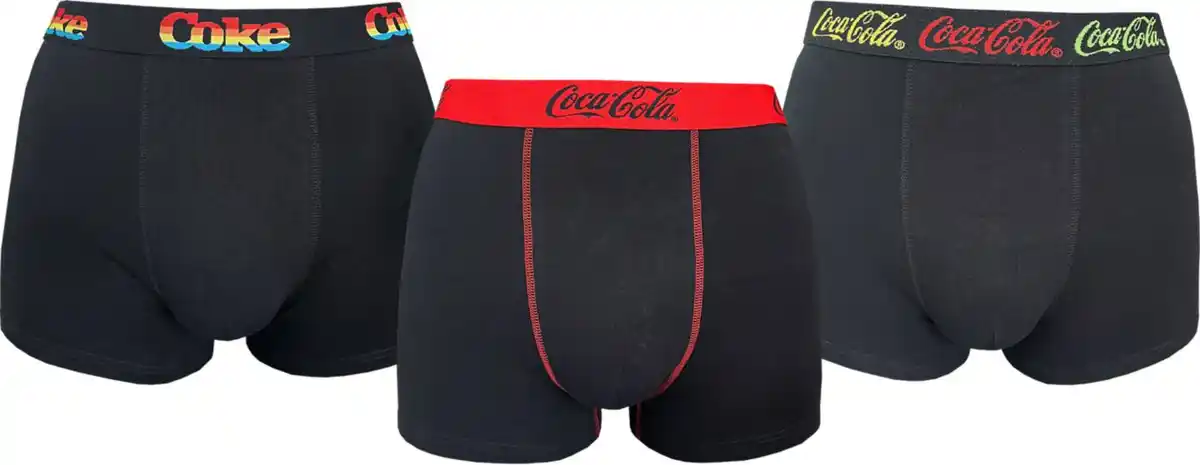 Bild 1 von Retroshorts »Coca-Cola«, 3-St.-Packg.