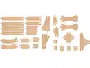 Bild 1 von LUPILU® Schienen- und Weichen-Set, 27-teilig