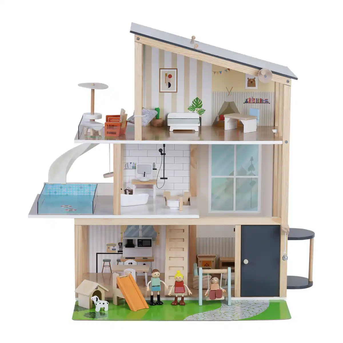 Bild 1 von TOYLINO Holz-Puppenhaus