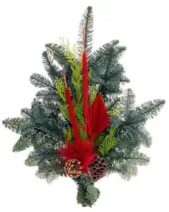 Nobilis Grabstrauß rot
