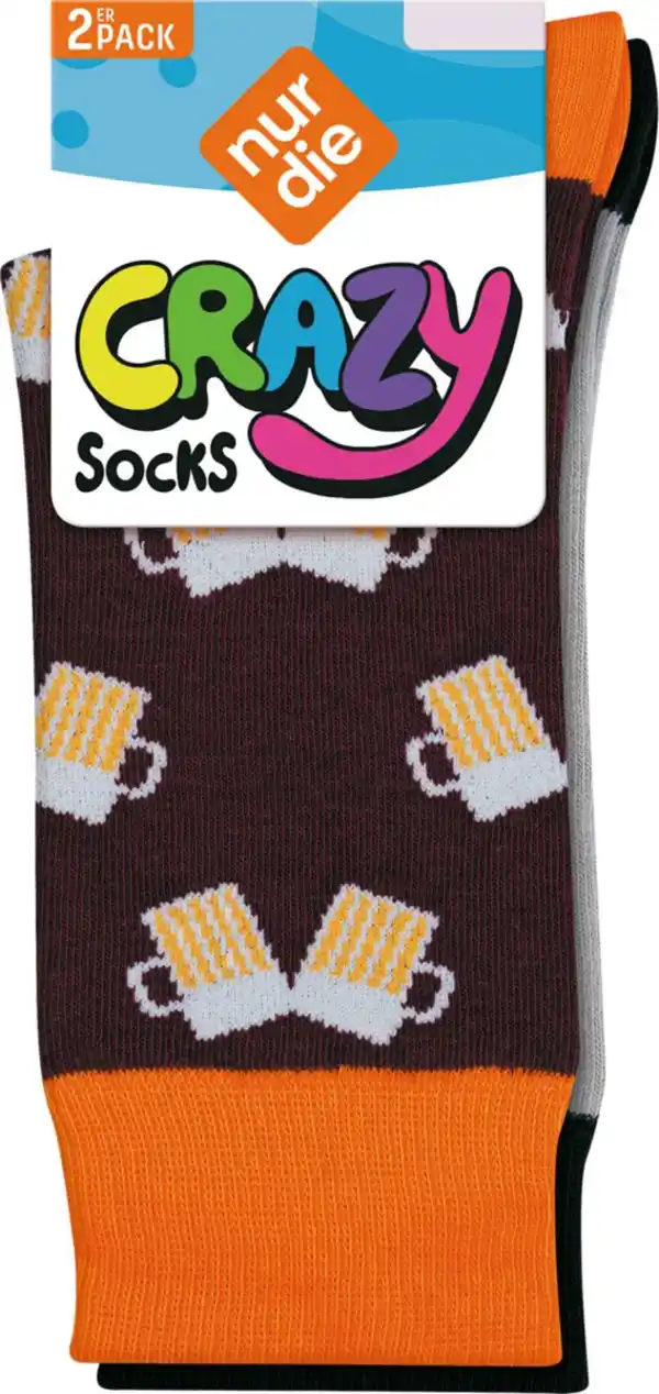 Bild 2 von NUR DIE Herren-Socken »Crazy Socks«, 2 Paar