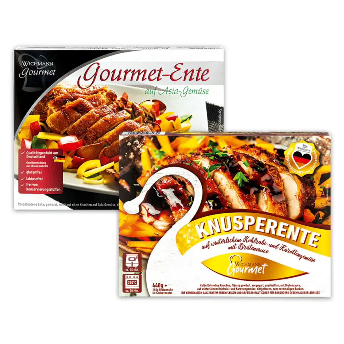 Bild 1 von Wichmann Gourmet Gourmet-Ente / Knusperente auf Gemüse