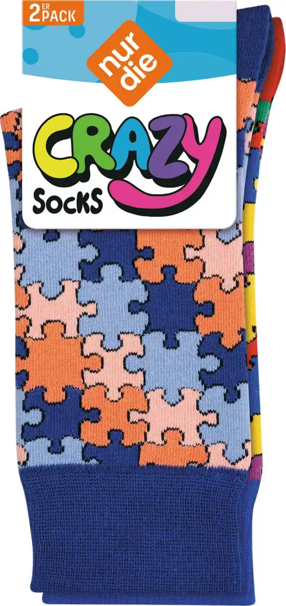 Bild 2 von NUR DIE Damen-Socken »Crazy Socks«, 2 Paar