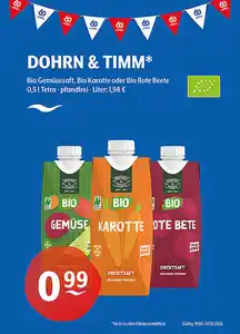 DOHRN & TIMM* Bio Gemüsesaft, Bio Karotte oder Bio Rote Beete