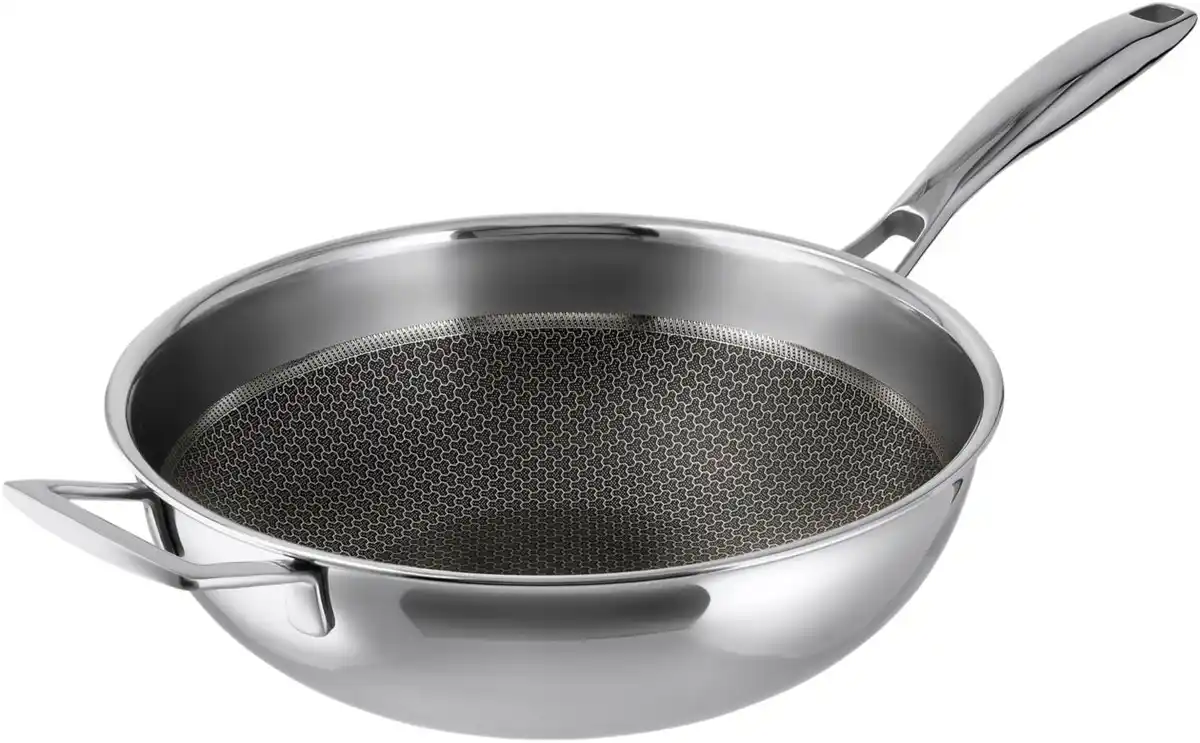 Bild 3 von SILVERCREST® Edelstahl-Wok »Wabenstruktur«