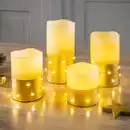 Bild 1 von I-Glow LED-Echtwachskerzen 4er-Set