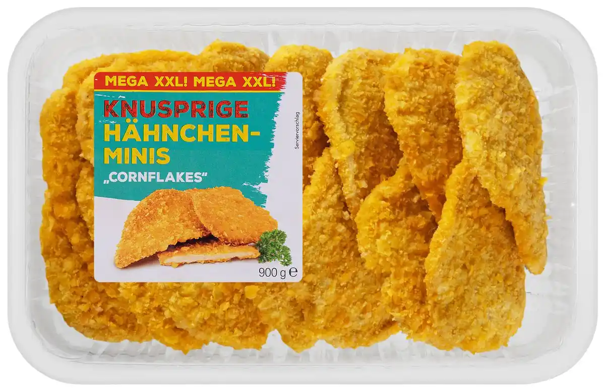 Bild 1 von Hähnchen-Minis »Cornflakes« XXL, 900-g-Großpackg.