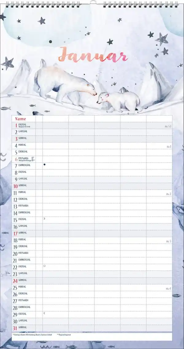 Bild 2 von Familienplaner XXL 2027