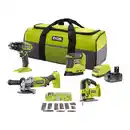 Bild 1 von Ryobi Akku-Maschinen-Set '18 V ONE+' 4-teilig inkl. 2 x 4,0 Ah Akku und Ladegerät