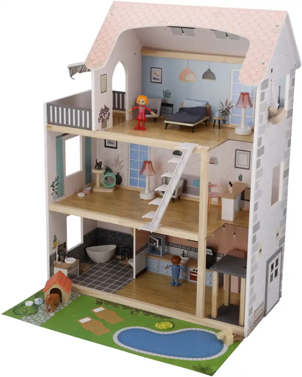 Bild 1 von LUPILU® Puppenhaus, 54-teilig