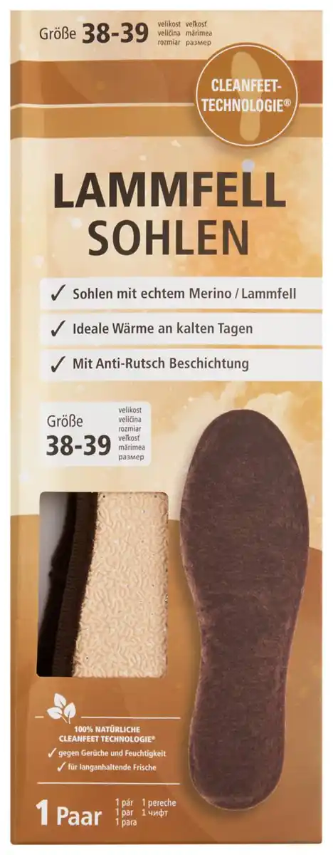 Bild 1 von Lammfell-Einlegesohlen, Paar