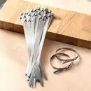 Bild 1 von Kraft Werkzeuge Rostfreies Edelstahl-Kabelbinder-Set