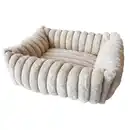 Bild 1 von Nobby Hundebett Stripe 60 x 45 cm creme