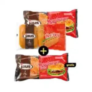 Jaus Hot-Dog oder Megaburger Buns