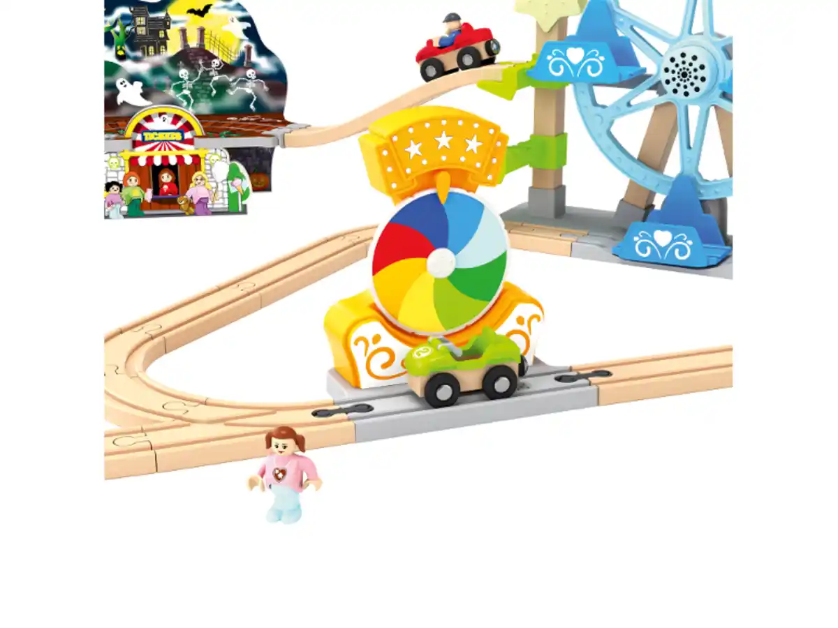 Bild 2 von LUPILU® Eisenbahn-Set Baustelle / Eisenbahn-Set Freizeitpark
