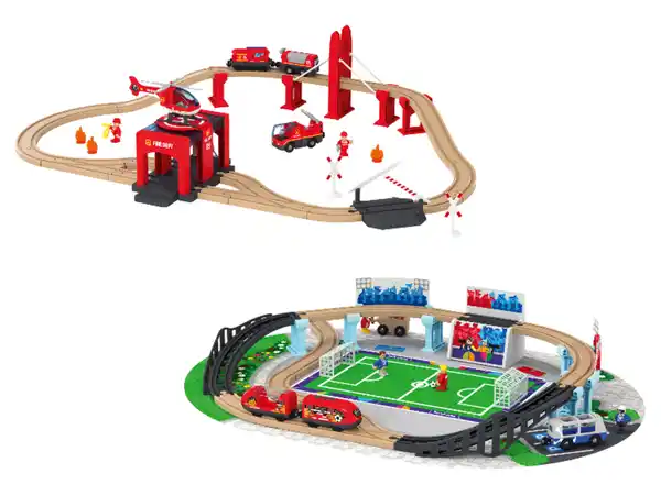 Bild 3 von LUPILU® Holz Eisenbahnset L
