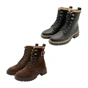UP2FASHION Leder-Schnürstiefel