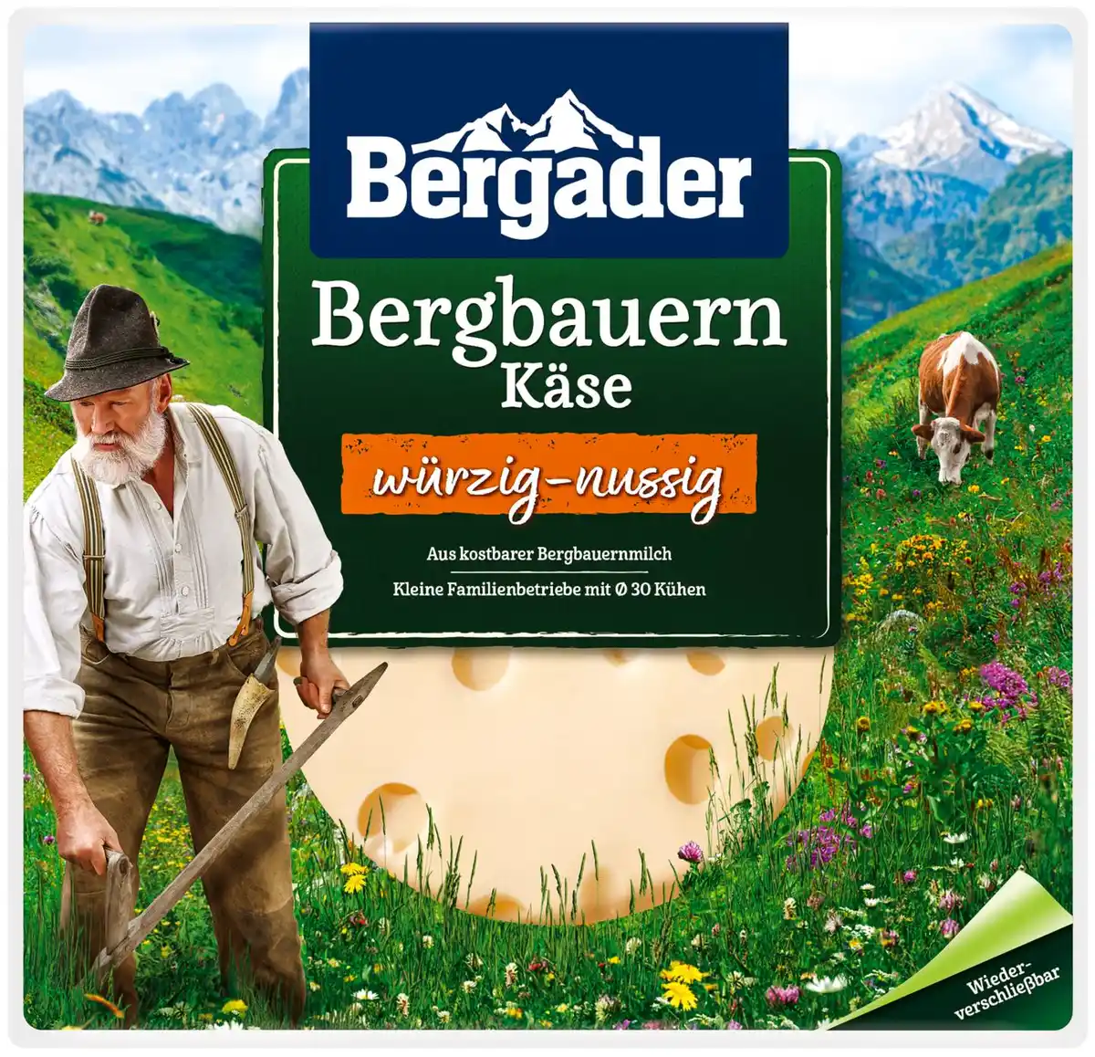 Bild 1 von BERGADER Schnittkäse, 130 - 170-g-Packg.