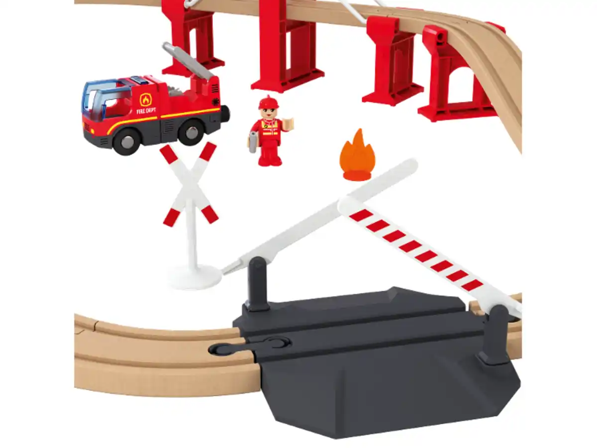 Bild 2 von LUPILU® Holz Eisenbahnset L