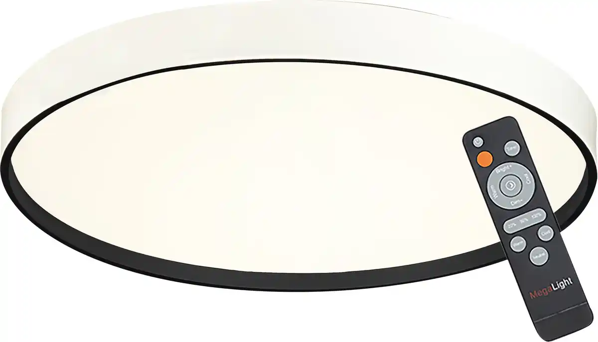 Bild 1 von MegaLight LED-Deckenleuchte Shining Jupiter Black Ø38 cm Backlight dimmbar