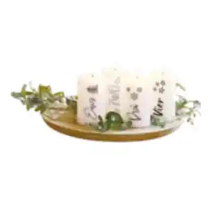 dekorado 4er-Set LED-Adventskerzen
