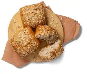 Dinkelvollkornbrötchen, Stück