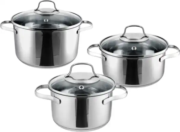 Bild 3 von SILVERCREST® Topfset Edelstahl 3-tlg. Best