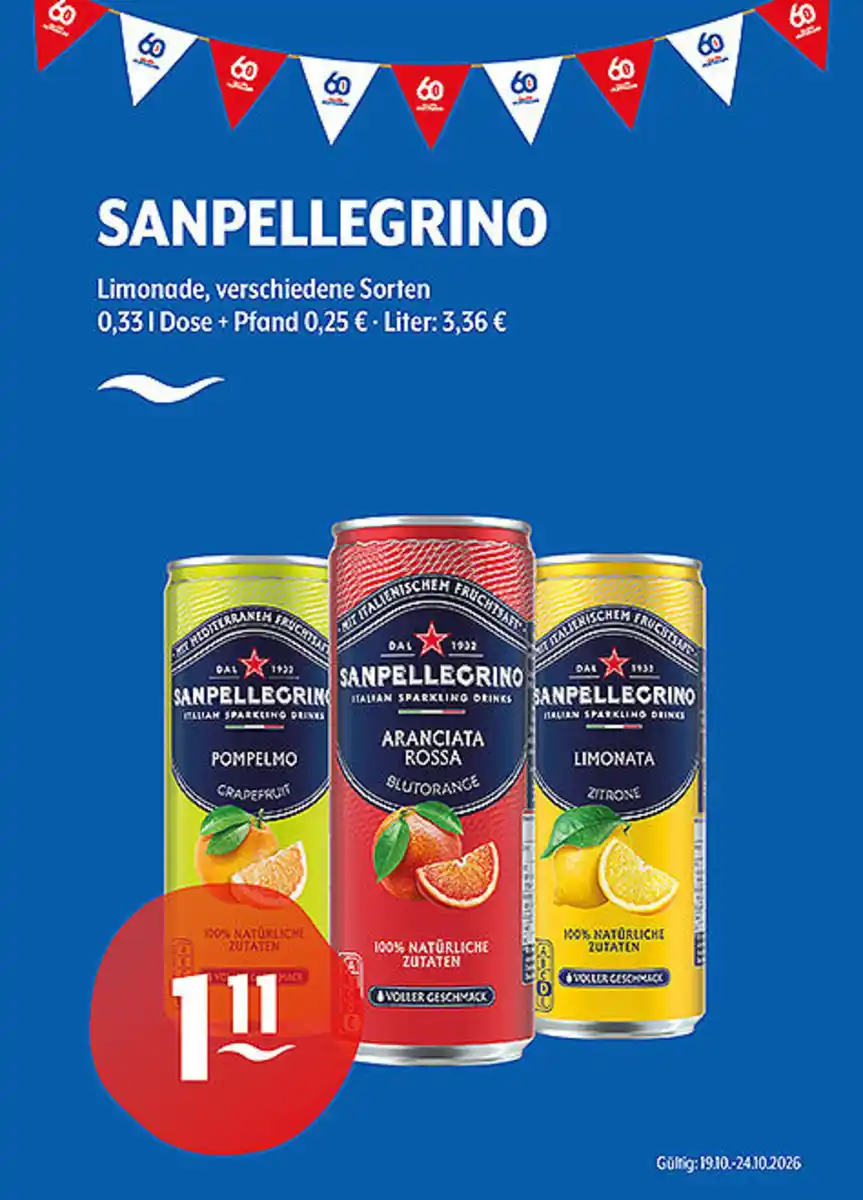 Bild 1 von SANPELLEGRINO Limonade verschiedene Sorten