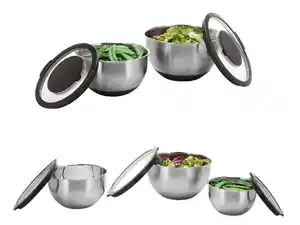 SILVERCREST® Premium-Rührschüssel-Sets aus Edelstahl