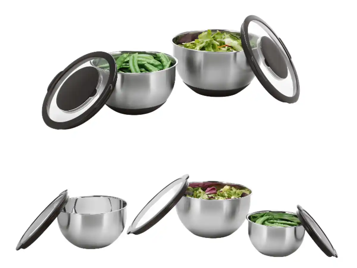 Bild 1 von SILVERCREST® Premium-Rührschüssel-Sets aus Edelstahl