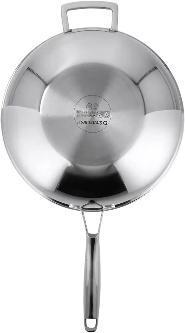 Bild 2 von SILVERCREST® Edelstahl-Wok »Wabenstruktur«