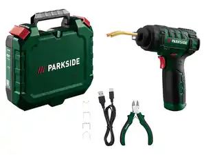PARKSIDE® 12V Akku-Kunststoff Schweißpistole PKSPA 12 A1 (mit integriertem Akku und Ladekabel)